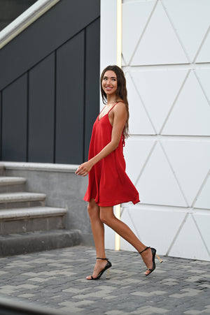 Червона сукня Jasmin FYZE елегантна
