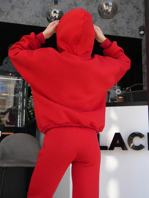 Костюм Cosmi з худі і джогерами Червоний (з утепленням)