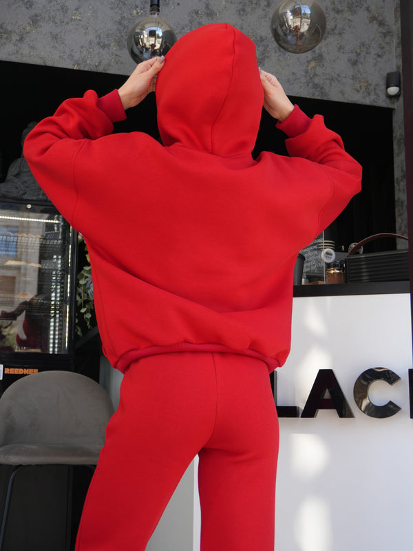 Костюм Cosmi з худі і джогерами Червоний (з утепленням)