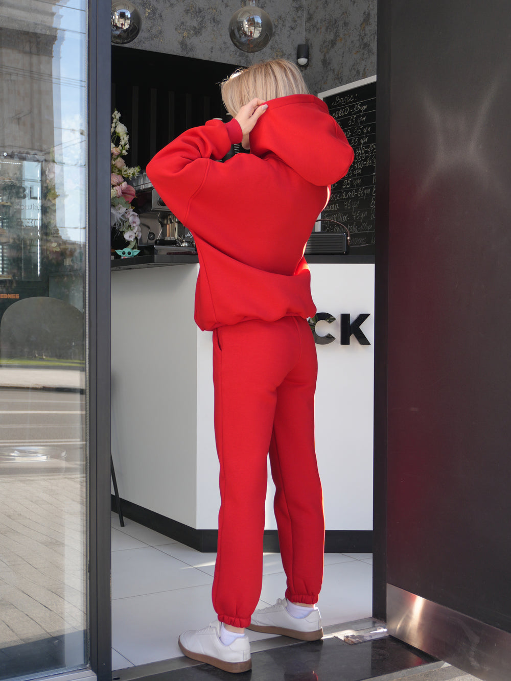 Костюм Cosmi з худі і джогерами Червоний (з утепленням)