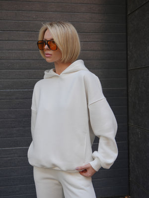 Костюм Cosmi з худі і джогерами Молоко (з утепленням)