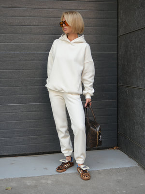 Костюм Cosmi з худі і джогерами Молоко (з утепленням)