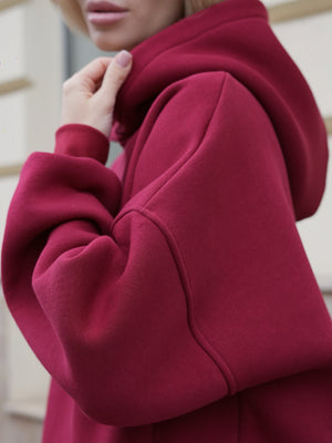 Костюм Cosmi з худі і джогерами Бордо (з утепленням)