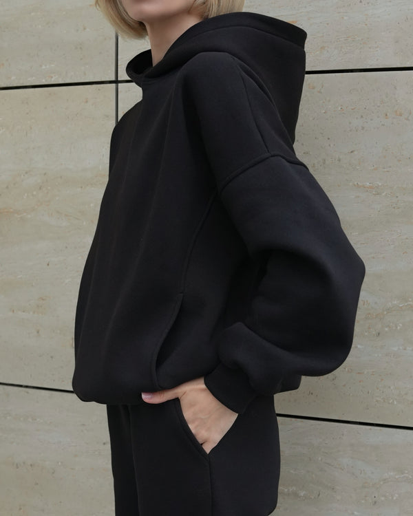 Костюм Cosmi з худі і джогерами Чорний (з утепленням)