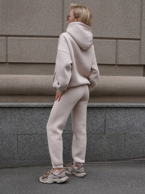 Костюм Cosmi з худі і джогерами Беж (з утепленням)