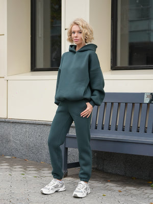 Костюм Cosmi з худі і джогерами Смарагд (з утепленням)