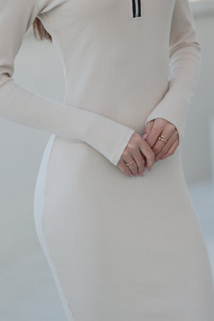 Сукня Siena Беж з довгим рукавом